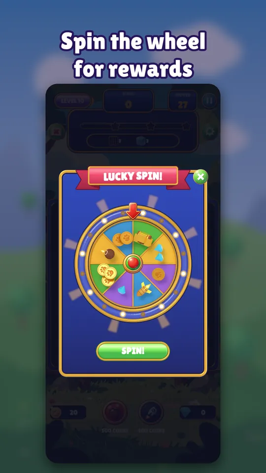 Dream Zoo screenshot: Spin the wheel for rewards